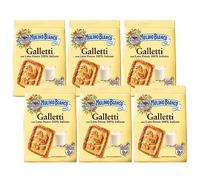 MULINO BIANCO Galletti - Galletas crujientes con azúcar 350g (Galletti, x6)