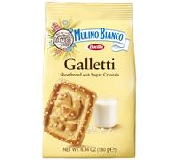 Mulino Bianco Galletti Galletti - Galletas de mantequilla con cristales de azúcar, 3 unidades (paquete de 3)