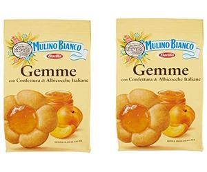 Mulino Bianco "Gemme" Shortcake con mermelada de albaricoque - 7.7 oz 200g, paquete de 2