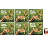 Mulino Bianco, Gran Cereale, barritas de aperitivos con frutas secas, pasas, semillas de calabaza y quinua soplada, 6 x 112 g + polpa italiana gourmet 400 g