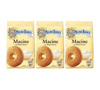 MULINO BIANCO Macine - Galletas italianas de mantequilla con sabor a nata 350g (Macine, x3)