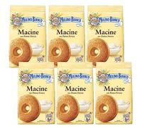 MULINO BIANCO Macine - Galletas italianas de mantequilla con sabor a nata 350g (Macine, x6)