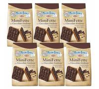 MULINO BIANCO Mini Fette - Mini galletas italianas recubiertas de chocolate 110g (Mini Fette, x6)