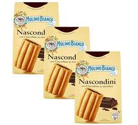 MULINO BIANCO Nascondini Galletas con relleno de chocolate 330g (Nascondini, x3)
