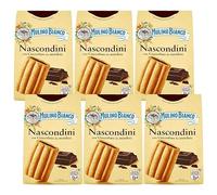 MULINO BIANCO Nascondini Galletas con relleno de chocolate 330g (Nascondini, x6)