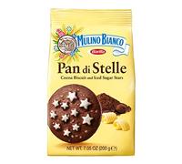 Mulino Bianco Pan di Stelle - Auténticas galletas italianas de estrella de chocolate - 4 paquetes de 3 (200 g)
