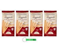 Mulino Bianco Raggianti - Grissini de tipo 0 con aceite de oliva virgen extra - crujiente y lleno de sabor - Snack Breadsticks paquete de 230 g + llavero Beni Culinari gratis