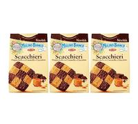 MULINO BIANCO Scacchieri - Galletas italianas de chocolate y caramelo 300g x 3 paquetes (Scacchieri, x3)