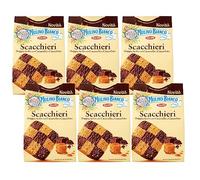 MULINO BIANCO Scacchieri - Galletas italianas de chocolate y caramelo 300g x 6 paquetes (Scacchieri, x6)
