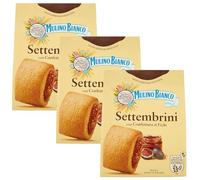 MULINO BIANCO Settembrini - Galletas italianas de mantequilla con mermelada de higos 300g (Settembrini, x3)