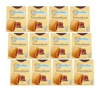 MULINO BIANCO Settembrini - Galletas italianas de mantequilla con mermelada de higos 300g (Settembrini, x12)