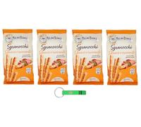 Mulino Bianco Sgranocchi - Grissini de tipo 0 con 8 cereales y sésamo, crujientes y llenos de sabor, paquete de 210 g + llavero Beni Culinari gratuito