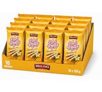 Mulino Royal Rolls Wafer Vanilla Cream Pack de 16 | Galletas Wafer Crujientes con Crema de Vainilla | Snack Dulce para Café y Meriendas