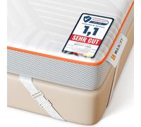 MULISOFT Topper Viscoelástico 90x200 cm H3/H4, Extra Grueso 7,5 cm de Espuma Viscoelástica con Gel, Lavable y Transpirable, para Camas Box, Sofás Cama y Autocaravanas, Oeko-Tex® Standard 100