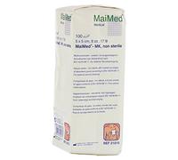 Mull compresas 5 x 5 cm unsteril 8 Compartimento 100 St compresas
