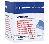 Mull compresas ypsipad 7,5 x 7,5 cm estériles 8 Compartimento, 25 x 2 St