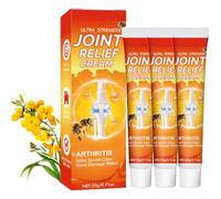 Mullein Joint Relief Cream Arthritis Ultra Strength, Bee Venom Advanced Joint and Bone Cream, Soothing Pain Relief Massage Gel for Back, Neck, Feet, Shoulder (3Pcs, 20g)