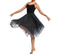 Mulnall Mujer Drapeado Lírica Contempornánea Praise Vestido Mujer Leotardo Body de Gimnasia Dancewear Maillot Gimnasia Disfraz Bailarina(UK23913-06-M)