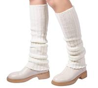 Mulor Calentadores Piernas Mujer de Lana Calentadores de Punto para Niñas Señoras Hasta la Pantorrilla o Hasta la Rodilla