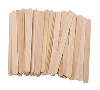 Muloutspo 200 bastones de artesanía de batidos de crema de hielo de madera de 114 mm bastones de procesamiento de longitud bastones de hielo