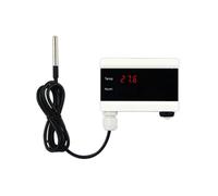 MULOUTSPO Sensor de Temperatura WiFi Detector de TermóMetro Tuya Pantalla Digital Alerta de AplicacióN Home Smart Life Congelador Alarma de Agua Enchufe de la UE