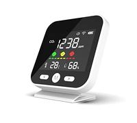 MULOUTSPO Tuya WiFi Monitor de Calidad del Aire CO2 Medidor de DióXido de Carbono Detector de MedicióN de Temperatura Humedad NDIR Probador de Infrarrojos