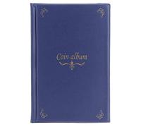 MULOVE 150 Pockets Coin Collectors Album, Coin Collection Holder Book Suitable for Coin Diameter Less Than 1.65 Inches Storage,Blue