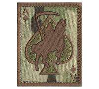 mult1cam Parcho táctico Ace of Spades Grim Reaper Calavera Esqueleto para Equipamiento Militar