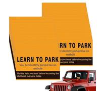 Multas de estacionamiento deficiente,Tarjetas de estacionamiento deficiente | 50X Notas sobre infracciones de estacionamiento por varias razones: accesorios para automóviles, ridículas bromas de