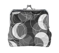 Multi 13 varios pingüinos de dibujos animados patrón sin costuras en gris mujer cuero monedero cerrojo tarjeta cambio de llave cartera pequeña hebilla bolso caso beso bloqueo embrague bolsa bolsillo p