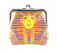 Multi 14 Antiguo Egipcio Egipto Monedero de Cuero Beso Cerradura Embrague Bolsa Bolsillo Cerrojo Tarjeta Llave Cambio Monedero Hebilla Pequeño Bolso Caso para Mujeres Niñas Damas