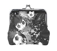 Multi 14 varios pingüinos de dibujos animados patrón sin costuras en gris mujer cuero monedero cerrojo tarjeta cambio de llave cartera pequeña hebilla bolso caso beso bloqueo embrague bolsa bolsillo p