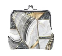 Multi 17 Hand Drawn Gold Golden Face of The Sun Stars on Black Dark Women Leather Coin Purse Hasp Card Key Change Wallet Pequeña Hebilla Bolso Case Kiss Lock Clutch Pouch Pocket para niñas Damas