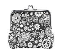 Multi 20 varios pingüinos de dibujos animados patrón sin costuras en gris mujer cuero monedero cerrojo tarjeta cambio de llave cartera pequeña hebilla bolso caso beso bloqueo embrague bolsa bolsillo p