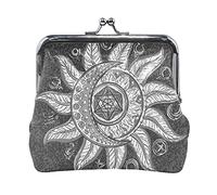 Multi 4 varios pingüinos de dibujos animados patrón sin costuras en gris mujer cuero monedero cerrojo tarjeta cambio de llave cartera pequeña hebilla bolso caso beso bloqueo embrague bolsa bolsillo pa