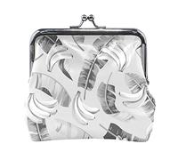 Multi 5 Silver White Shiny Sparkles and Sequins in the Form of Stars on Dark Women Leather Coin Purse Hasp Card Key Change Wallet Small Hebilla Bolso Case Kiss Lock Clutch Pouch Pocket para niñas Ladi