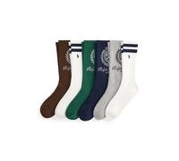 Multi 6 pares de calcetines con escudo TALLA ÚNICA