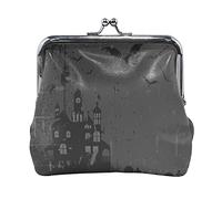 Multi 6 varios pingüinos de dibujos animados patrón sin costuras en gris mujer cuero monedero cerrojo tarjeta cambio de llave cartera pequeña hebilla bolso caso beso bloqueo embrague bolsa bolsillo pa