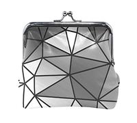 Multi 7 varios pingüinos de dibujos animados patrón sin costuras en gris mujer cuero monedero cerrojo tarjeta cambio de llave cartera pequeña hebilla bolso caso beso bloqueo embrague bolsa bolsillo pa