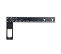 Multi Angle Measuring Ruler, 12 inch Woodworker's Square Protractor, Combination Angle Tool for 45 90 Degree Measurements and Drawing Right Angles