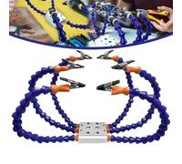 Multi-arm Adjustable Soldering Helping Hands, Helping Hands Soldering Station, Solder Station with Flexible Arms Soldering Tool, for Electronic Repair Soldering Jewelry Crafts (6 Arm Clamp)