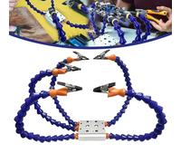 Multi-arm Adjustable Soldering Helping Hands, Helping Hands Soldering Station, Solder Station with Flexible Arms Soldering Tool, for Electronic Repair Soldering Jewelry Crafts (5 Arm Clamp)