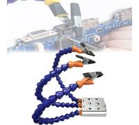 Multi-arm Adjustable Soldering Helping Hands, Helping Hands Soldering Station with Adjustable Vise Clip, for Repair, Modeling, Hobby, Crafts, Jewelry Making (3 arms)