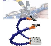 Multi-arm Adjustable Soldering Helping Hands, Helping Hands Soldering Station with Adjustable Vise Clip, for Repair, Modeling, Hobby, Crafts, Jewelry Making (2 arms)