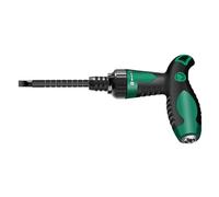 Multi Bit Screwdriver, Telescopic Shape Ratchet Driver, 3.93 Inches Adjustable Function Handle & Slotted Phillips Bits, Socket Adapter for Handmade Repairs, Household Assembly