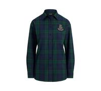 Multi Camisa con parche y cuadros Black Watch XL