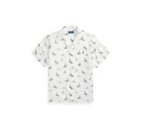 Multi Camisa de lino con estampado náutico XS