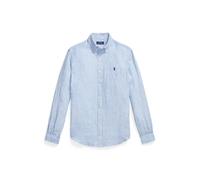 Multi Camisa de lino con rayas Custom Fit M