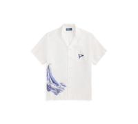 Multi Camisa de manga corta de lino L