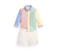 Multi Camisa Fun de popelina y pantalón corto 9 MESES